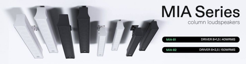 Coloanele audio Ecler MIA  – claritate audio excepțională