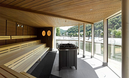 O sauna plutitoare, relaxare la un alt nivel