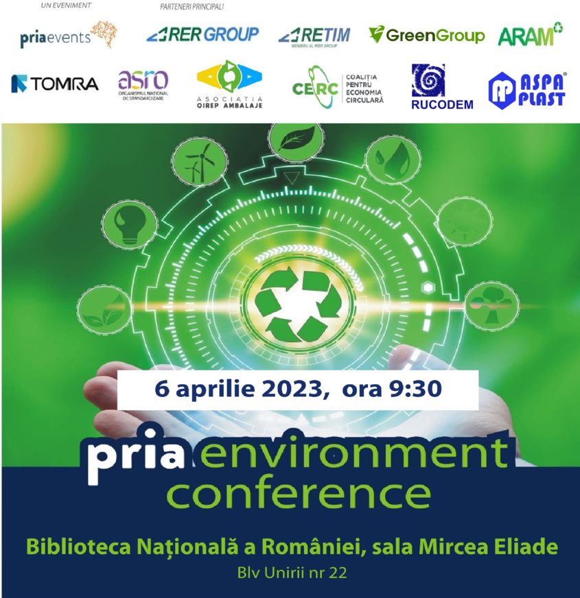 Conferința PRIA Environment are loc pe 6 aprilie 2023