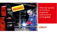 Promotie la echipamentele pentru sudare semi-automata Lorch MicorMIG Heavy-Duty! Platiti doar aparatul iar urmatoarele functii si