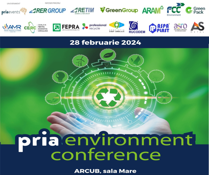 Cele mai relevante teme de mediu se dezbat la PRIA ENVIRONMENT, 28 februarie 2024 la ARCUB