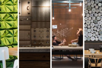 Accente pentru pereţi realizate din materiale neaşteptate