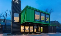 O cafenea modernă amenajată în 14 containere de marfă Pe parcursul procesului de proiectare al scolii