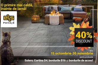 O primire mai caldă, înainte de iarnă, cu reduceri de 40% la Elis Pavaje