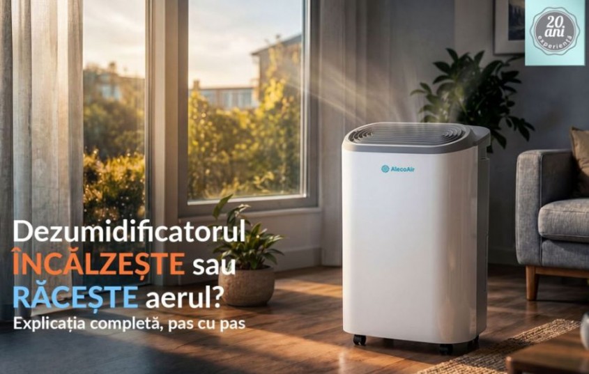 Dezumidificatorul &icirc;ncălzește sau răcește aerul? Tot ce trebuie să știi despre temperatura din cameră