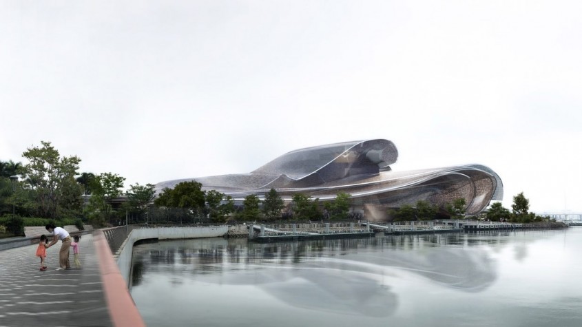 Jean Nouvel a proiectat Casa Operei din Shenzhen ca o prelungire delicată a mării