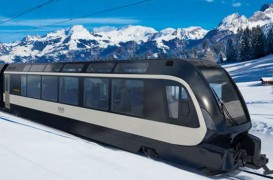 Imaginează-ți cum se văd Alpii din acest tren elvețian proiectat de italienii de la Pininfarina