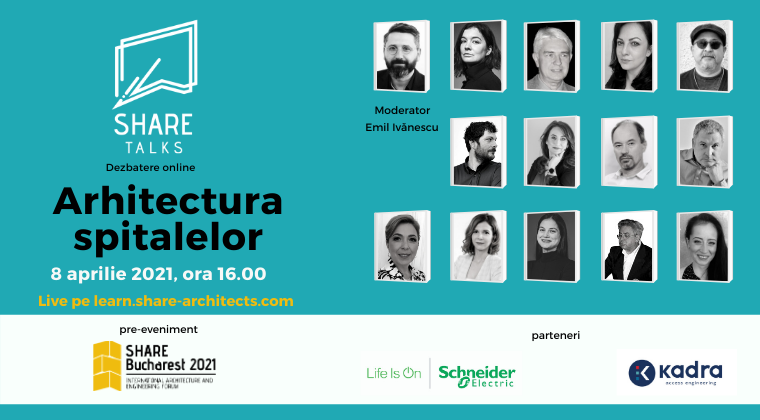 Dezbatere cu specialiști în arhitectura medicală – 8 aprilie 2021, ora 16.00