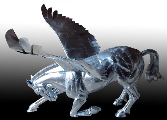 Pegasul din oțel și zinc