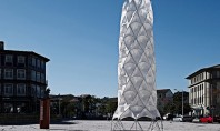 Un turn realizat in intregime din material textil duce arhitectura usoara la un nou nivel Acest