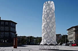 Un turn realizat in intregime din material textil duce arhitectura usoara la un nou nivel