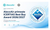 AlecoAir primește Best Buy Award 2026 2027 din partea ICERTIAS pentru cel mai bun raport preț-calitate