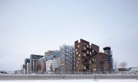 Dronning Eufemias Gate 42 Clădirea pop-out de la fiordul orașului Oslo Arhitectul Geir Haaversen membru fondator