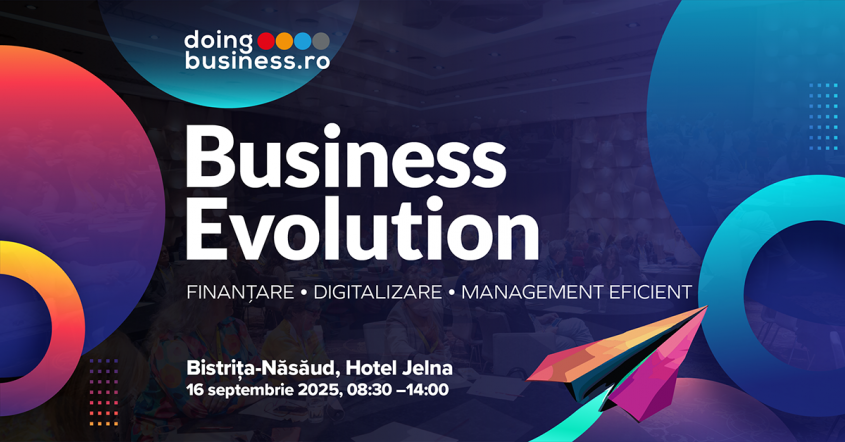 Roadshow-ul de conferințe Business Evolution ajunge pentru prima dată la Bistrița-Năsăud pe 16 septembrie