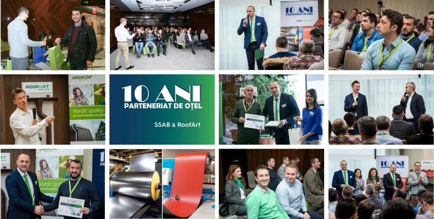 RoofArt România și SSAB au marcat Parteneriatul de Oțel. Retrospectiva unui deceniu de colaborare