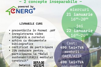 CURS ONLINE ACADEMIA ZEB – Conformarea NZEB și COSTUL GLOBAL OPTIM