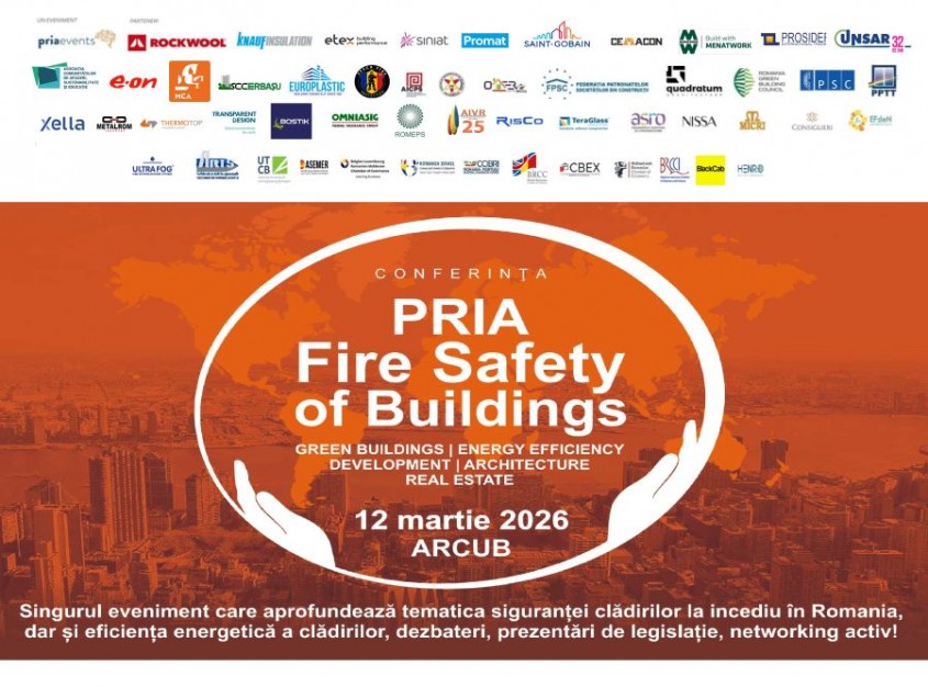 Conferința PRIA Fire Safety of Buildings  ARCUB, 12 martie 2026