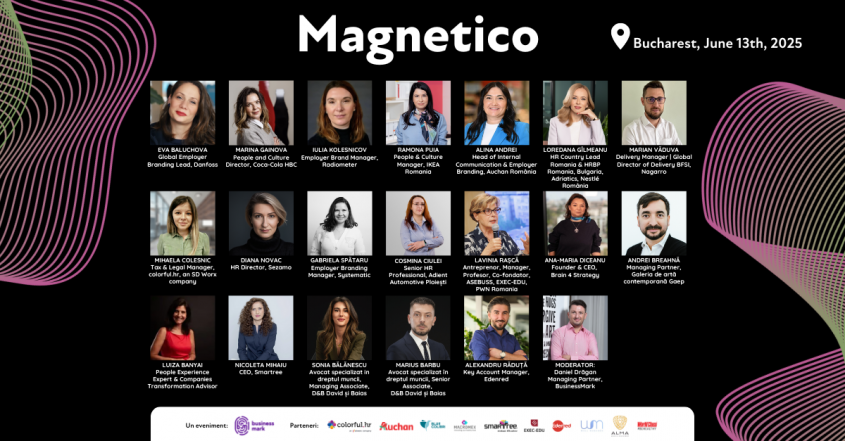Cum rămân companiile „magnetice" pentru talente? Conferința MAGNETICO dezbate viitorul HR-ului, pe 13 iunie, la București