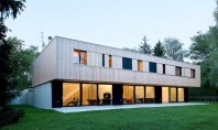 Vila Jonc trei case intr-un singur volum Acest proiect rezidential din Geneva este compus din trei