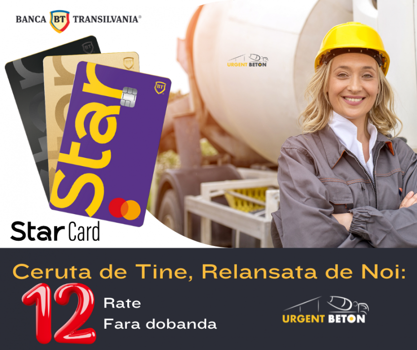 Cerută de tine relansată de noi plata în 12 rate cu cardul star BT de la