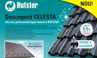Descopera CELESTA cea mai performanta tigla metalica RUFSTER Incepand din octombrie 2016 RUFSTER a lansat pe