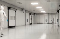 Ușa rapidă Dynaco D-313 Cleanroom CL4 Prima ușă rapidă pentru camere curate certificată ISO 14644-1 Clasa