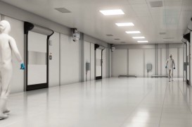 Ușa rapidă Dynaco D-313 Cleanroom CL4 Prima ușă rapidă pentru camere curate certificată ISO 14644-1 Clasa