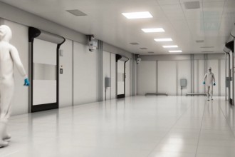 Ușa rapidă Dynaco D-313 Cleanroom CL4 Prima ușă rapidă pentru camere curate certificată ISO 14644-1 Clasa