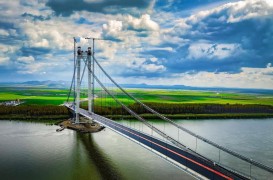 Podul peste Dunăre de la Brăila a fost inaugurat Recorduri tehnologii de ultimă oră și cifre