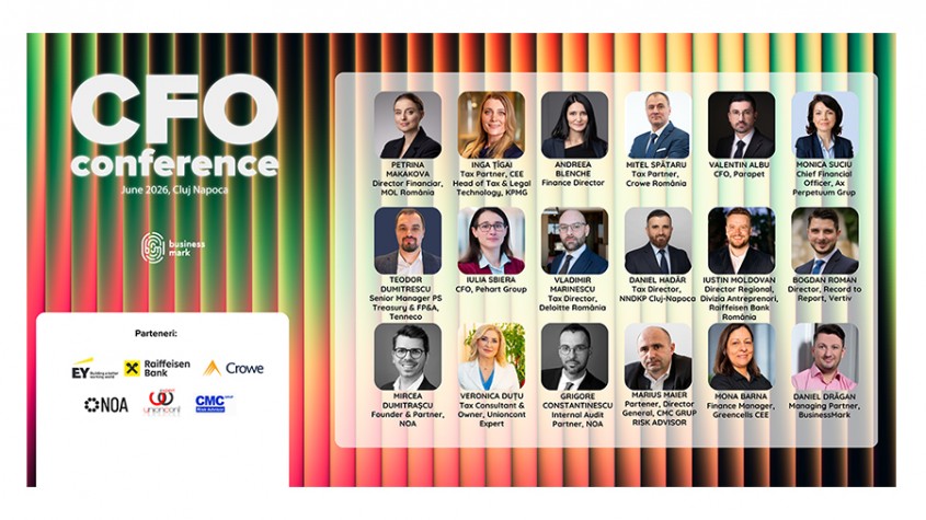 O nouă ediție „CFO Conference” la Cluj-Napoca pe 16 iunie 2026