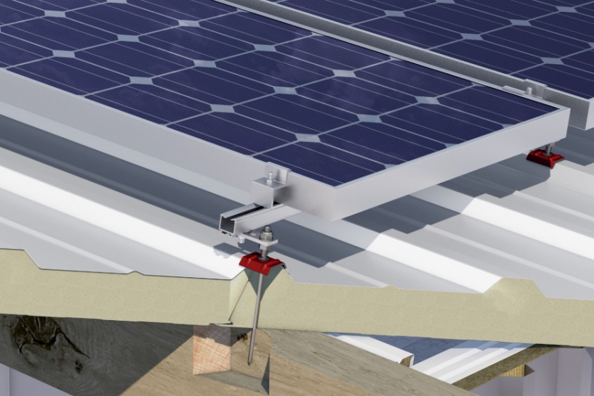 Fixarea sistemelor solare si fotovoltaice pe acoperisuri cu elemente EJOT&reg; din inox