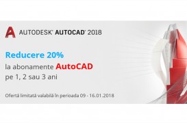 Reducere 20% la abonamente AutoCAD pe 1, 2 și 3 ani