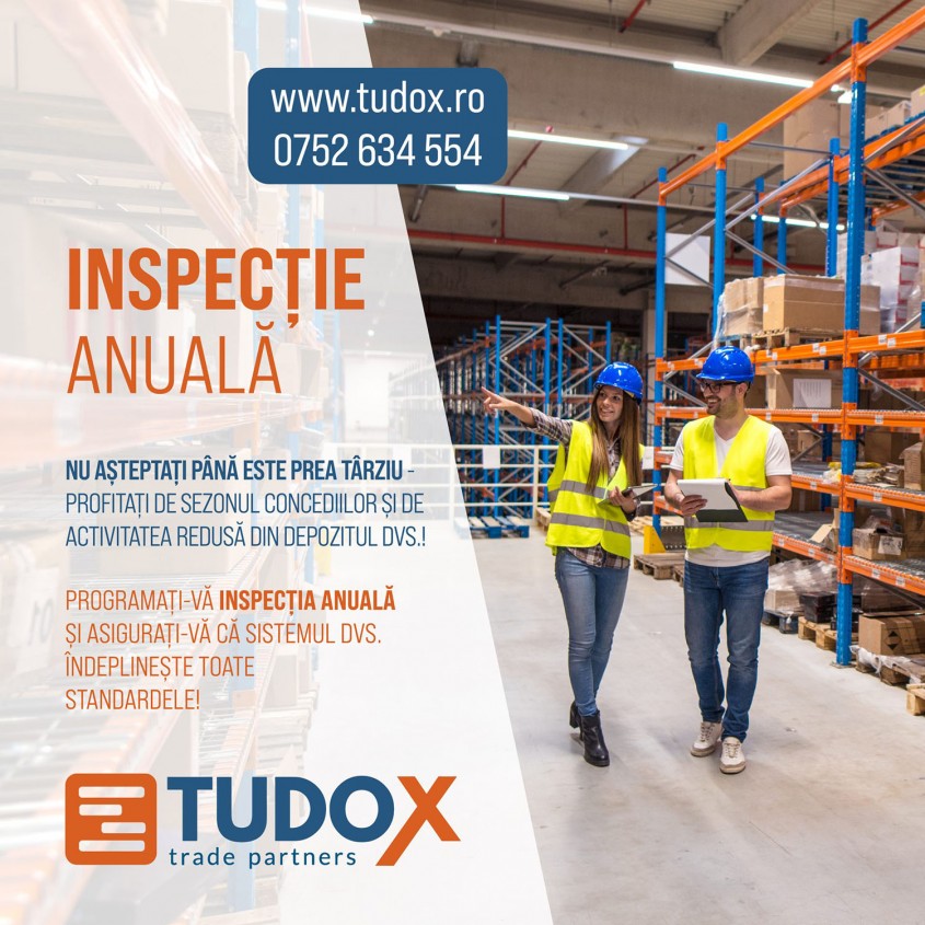 Inspecție anuală rafturi metalice –  TUDOX TRADE PARTNERS