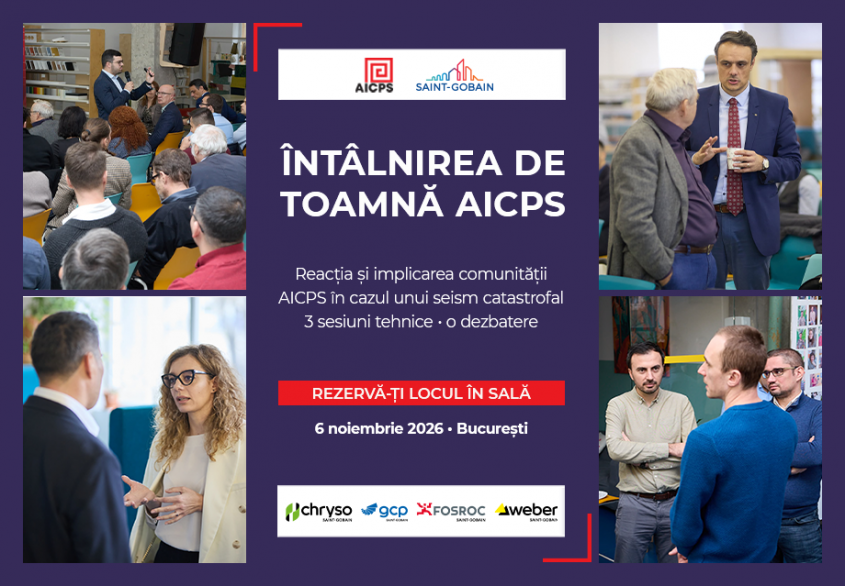 Întâlnirea de Toamnă AICPS – 6 noiembrie 2026 – Reacția și implicarea comunității proiectanților de structuri
