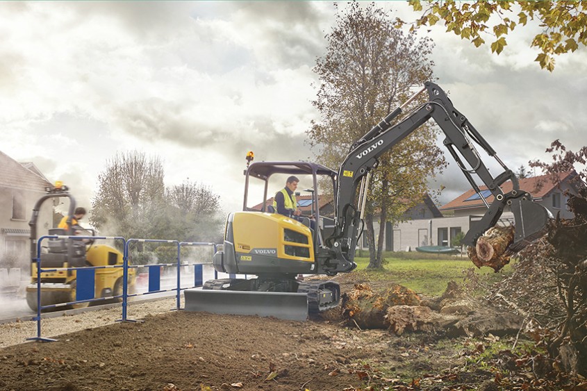 Excavatoare compacte Volvo - utilaje mici, productivitate mare