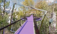 Pasarele cu design futurist construite într-o staţiune din România Un proiect unic în ţara noastră Cele
