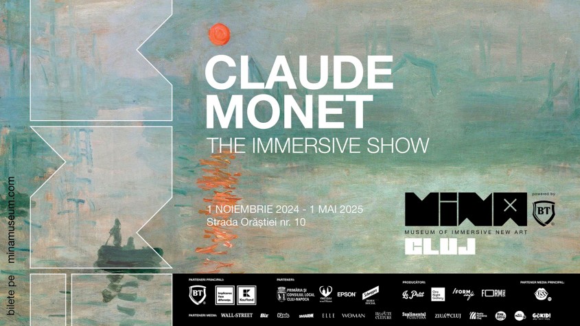 MINA, Museum of Immersive New Art, lansează  „Monet: The Immersive Show” la Cluj-Napoca