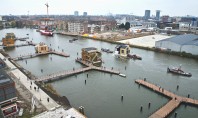 Un cartier construit pe apă într-un cunoscut oraș din Europa Noul cartier ia fiinta pe un