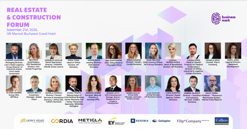 Real Estate & Construction Forum – 21 septembrie, la București
