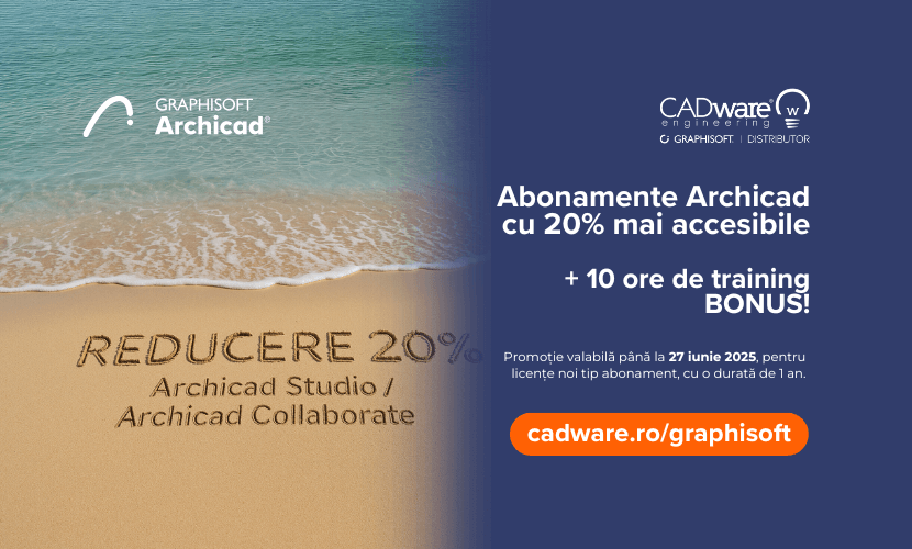 Promoția verii Archicad: Abonamente cu 20% reducere + training inclus!