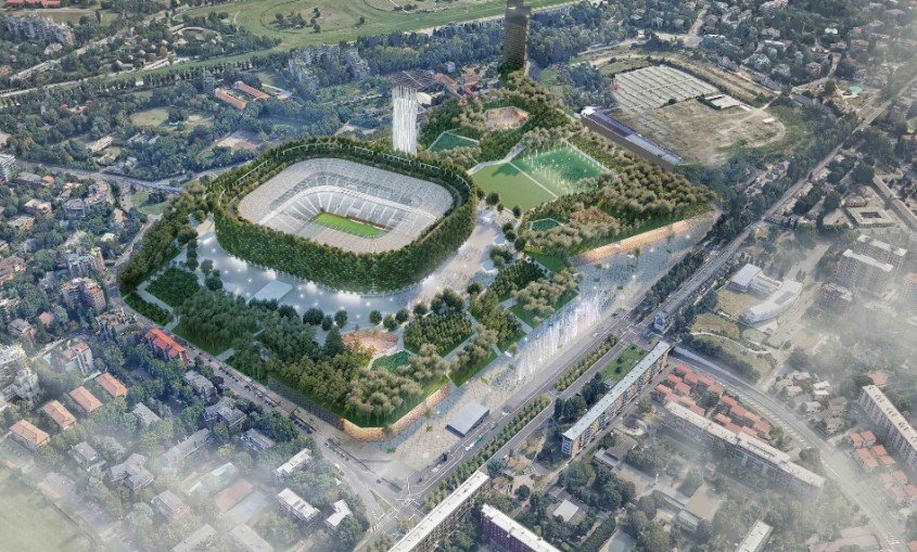 Stadionul-pădure, un plămân verde în inima oraşului Milano