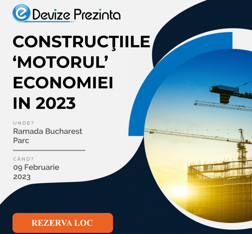Invitație Conferința <i>Construcțiile – "Motorul" Economiei</i>, organizată de eDevize.ro