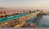O nouă destinație spectaculoasă Neom Hotelul-pod cu o piscină lungă de 450 de metri pe acoperiș
