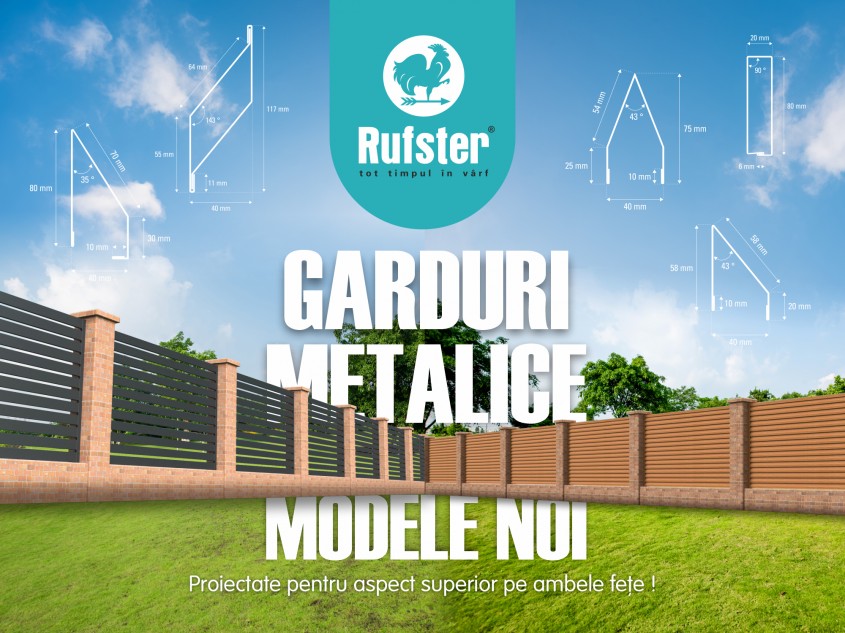 Descoperă noile modele de garduri RUFSTER!