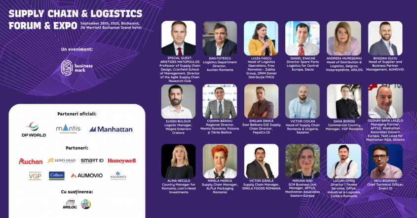 Supply Chain & Logistics Forum & Expo - 26 septembrie 2025 18 experți explorează la București