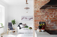 Cărămida aparentă &icirc;n amenajările interioare &ndash; cu ce culori ale pereţilor o potrivim?