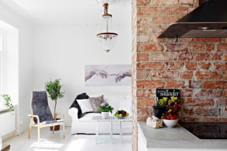 Cărămida aparentă &icirc;n amenajările interioare &ndash; cu ce culori ale pereţilor o potrivim?