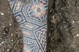 Mozaic din vremea Imperiului Roman descoperit în stare excelentă sub o vie