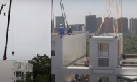 Cum este ridicat un bloc de zece etaje în mai puţin de 29 de ore (Video)  