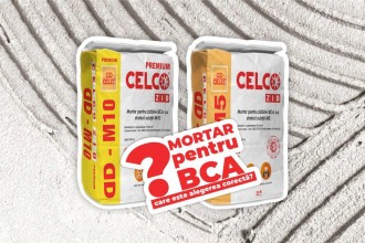Ce mortar se folosește pentru BCA: M5 sau M10 &ndash; care este mai bun?